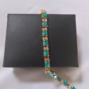 Blue Zircon Tennis Bracelet